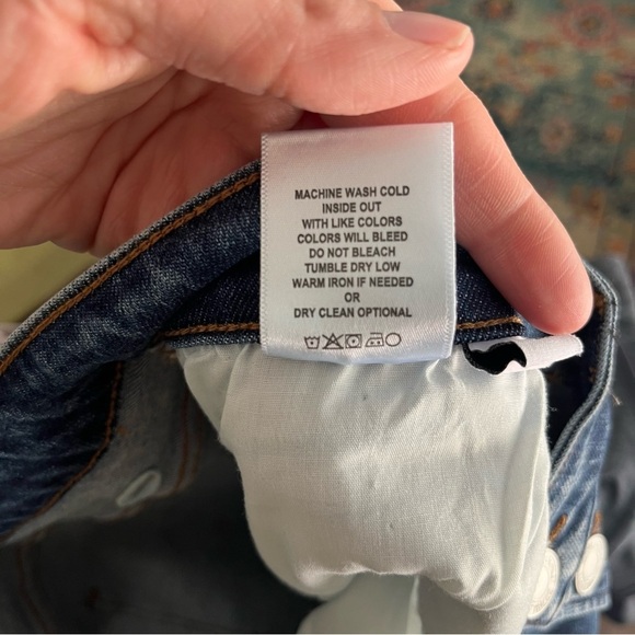 Vervet Blue Jeans Women's 22 Haylie High Rise Skinny Button Fly Distressed NWT - Picture 10 of 10